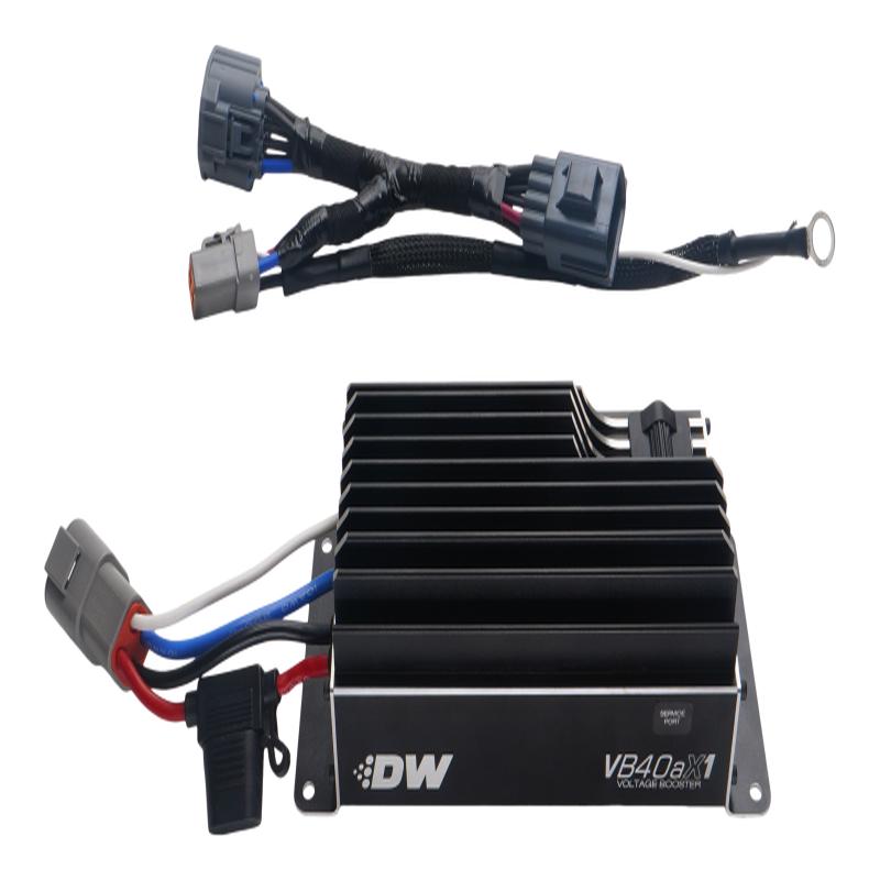 DeatschWerks VB40AX1 Voltage Booster with Plug-N-Play Harness for 10-25 Ford Mustang