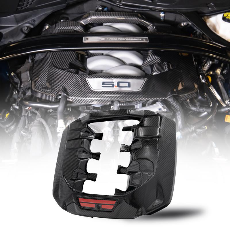 2024-2025 Ford Mustang S650 Carbon Fiber Engine Cover