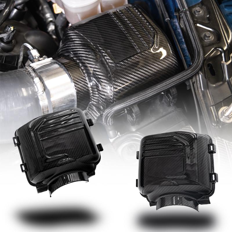 2024-2025 Ford Mustang S650 Carbon Fiber Intake Cover (Pair)