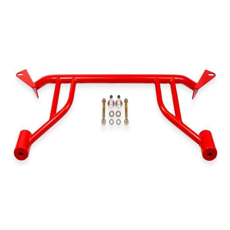 BMR 24-25 Ford Mustang S650 Chassis Brace Front Subframe 4-point - Red