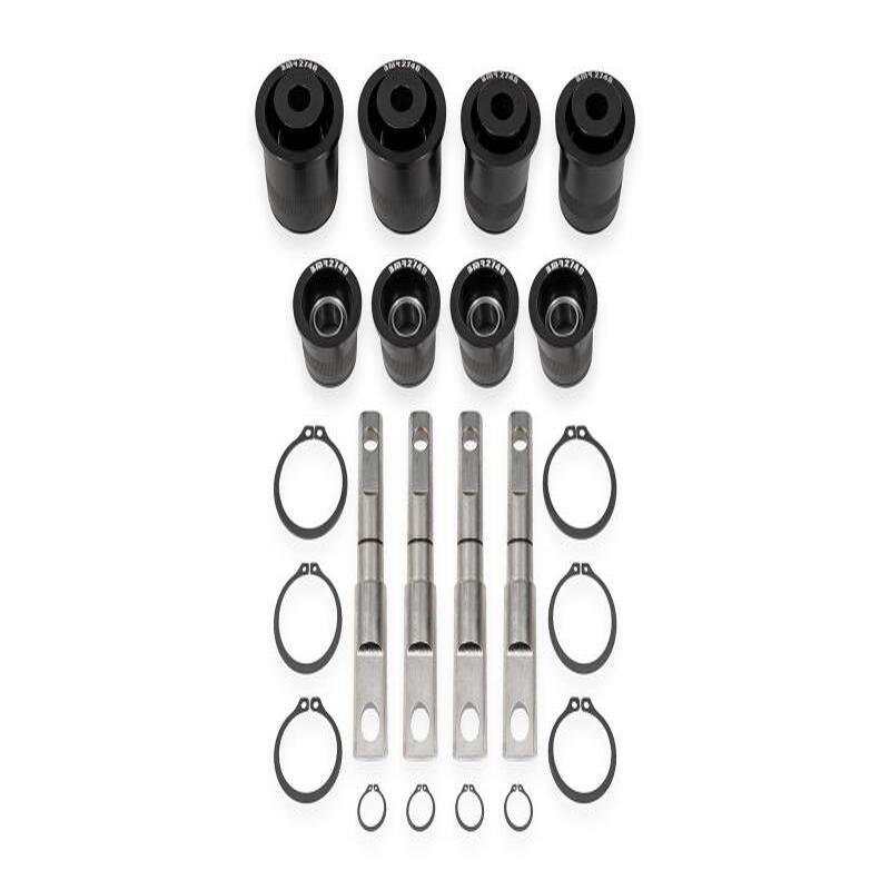 BMR 14-19 Chevrolet Corvette C7 Front Upper & Lower Control Arm Bearing Kit - Black Anodized