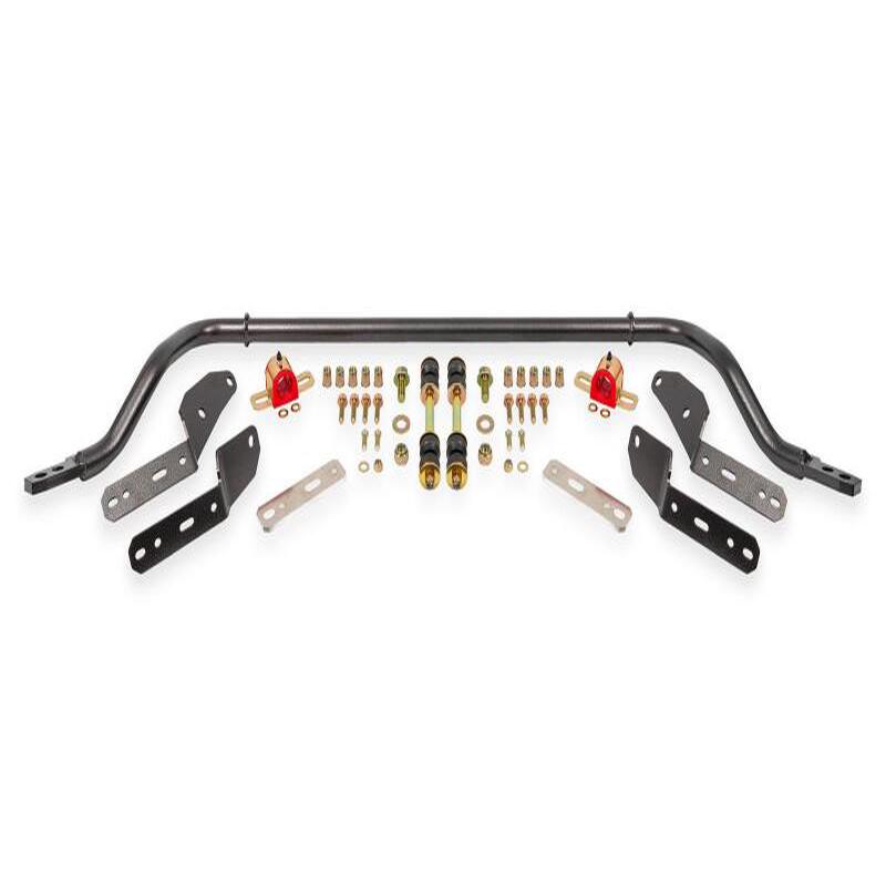 BMR 64-67 GM A-Body 1.25in Hollow 2-Hole Adjustable Front Sway Bar Kit - Black Hammertone