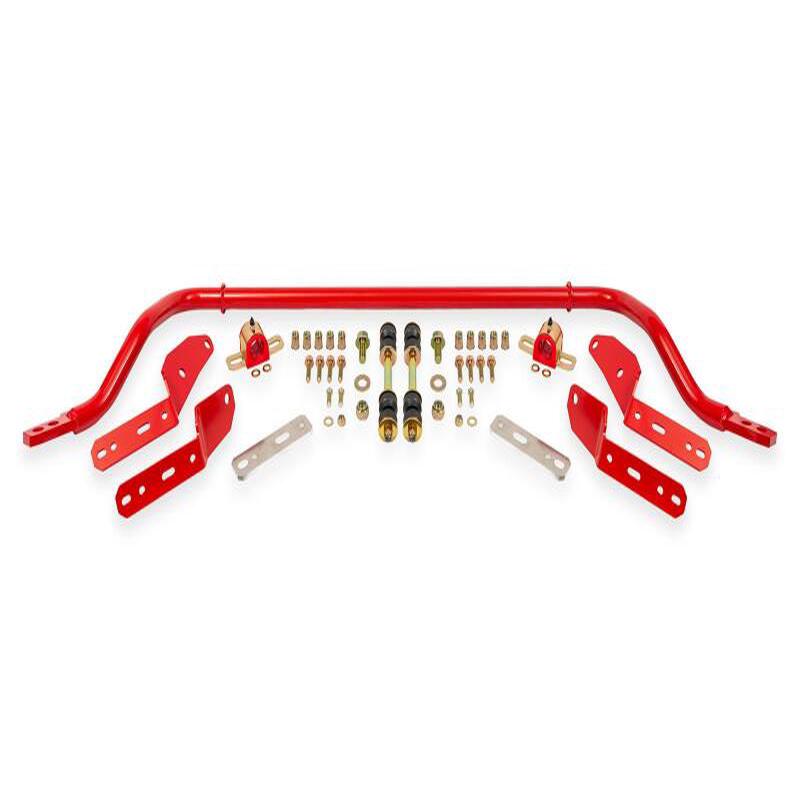 BMR 64-67 GM A-Body 1.25in Hollow 2-Hole Adjustable Front Sway Bar Kit - Red