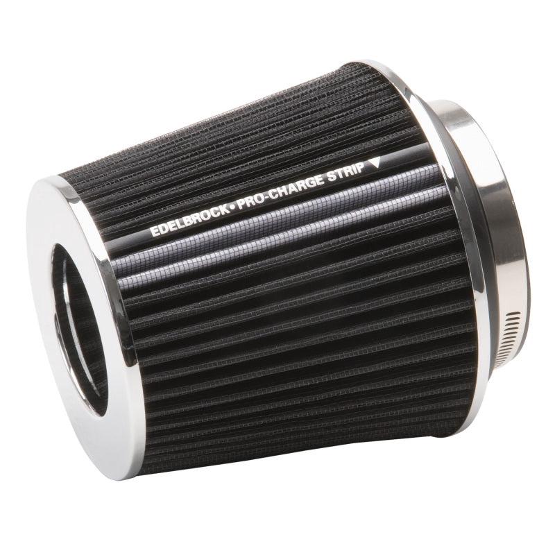 Edelbrock Air Filter Pro-Flo Series Conical 6 7In Tall Black/Chrome