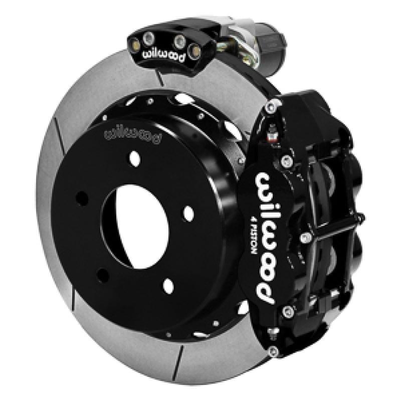 Wilwood 88-98 GM C1500 Superlite Rear Electronic Parking Brake Kit 12.88in Rotor 3.25in Offset - Blk