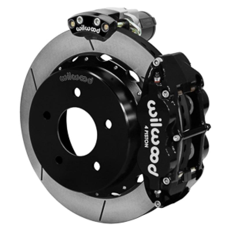 Wilwood 88-98 GM C1500 Superlite Rear Electronic Parking Brake Kit 14in Rotor 3.25in Offset - Blk