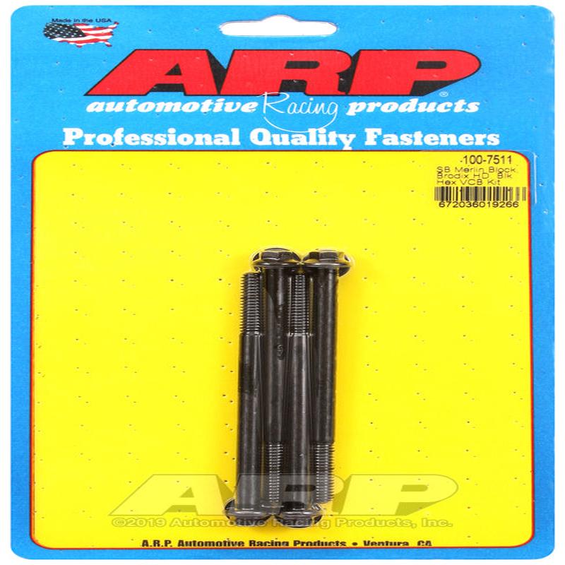 ARP Merlin block, Brodix head SB hex valve cover bolt kit