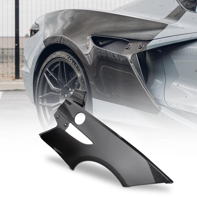 2023-2026 Corvette C8 Type-ZR1 Carbon Fiber Rear Fenders Shell For Z06/E-Ray (Pair)