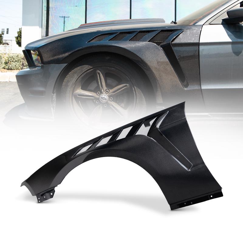 2010-2014 Mustang S197 Type-GTD Gloss Carbon Fiber Fenders