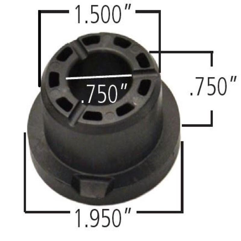 Ridetech Delrin Control Arm Single Bushing (2in Large OD / 1.5in Small OD / .750in ID / 1.00 OAL)