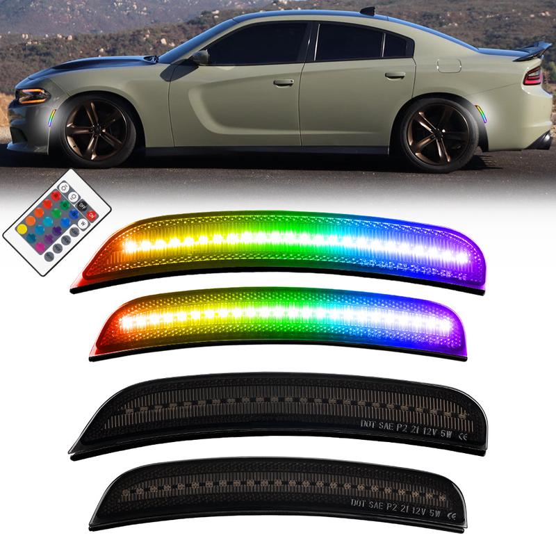 2015-2024 Dodge Charger RGB Smoke LED Side Markers