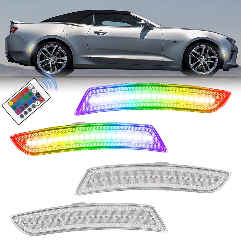 2016-2025 Chevrolet Camaro RGB Clear LED Side Markers