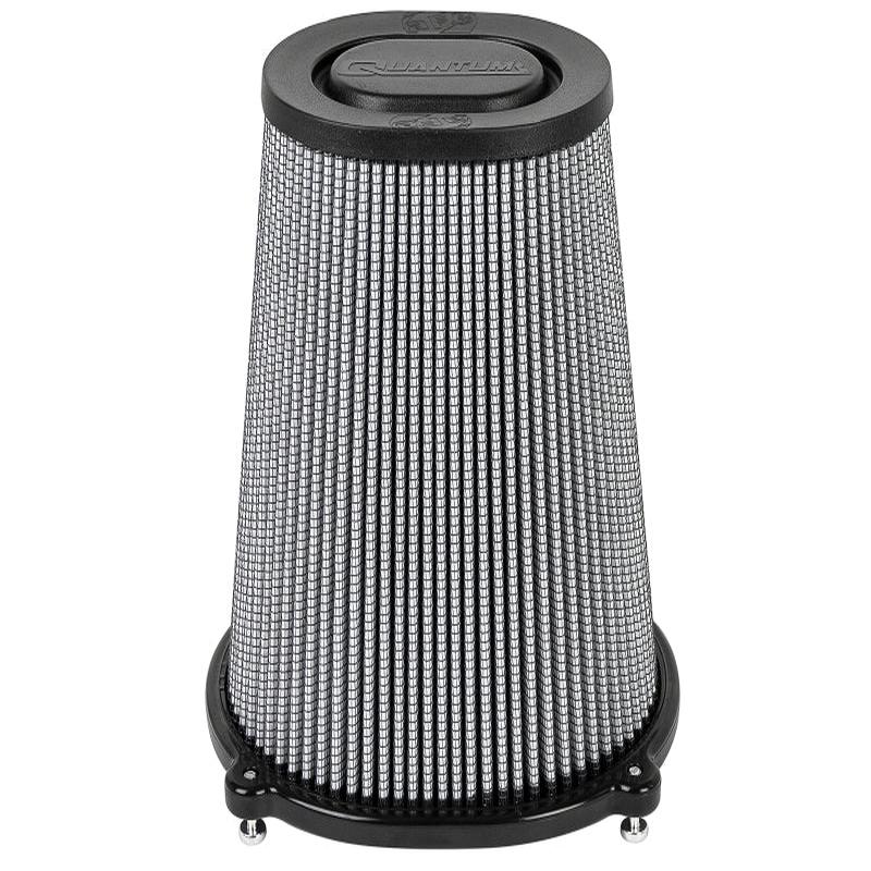 afe QUANTUM Intake Rplcmnt Air Filter (5-1/2x4-1/4)IN F x(8-1/2x7-1/4)IN B x(5-3/4x4-1/2)IN T x9IN H