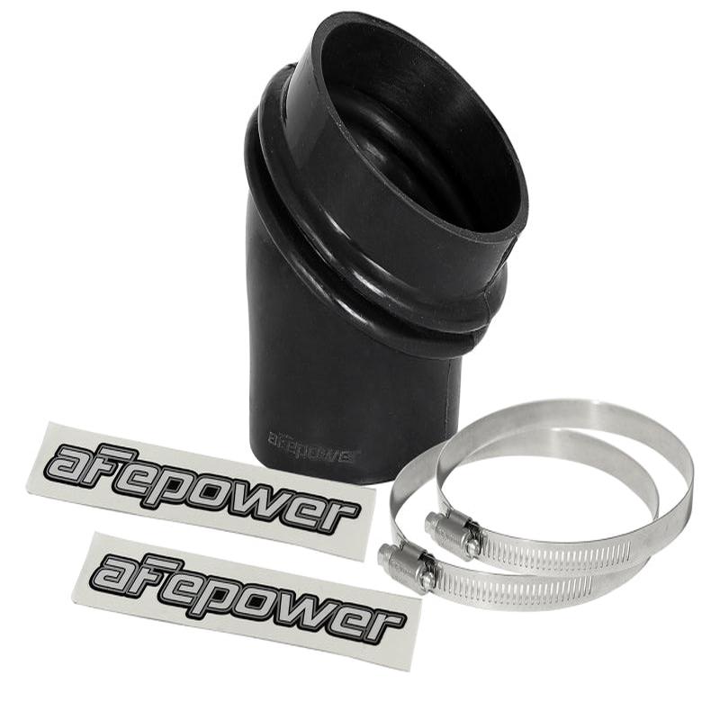afe Magnum FORCE Intake Coupling Kit (3 IN ID to 2-1/2 IN ID x 35 Deg.) Elbow Coupler - Black