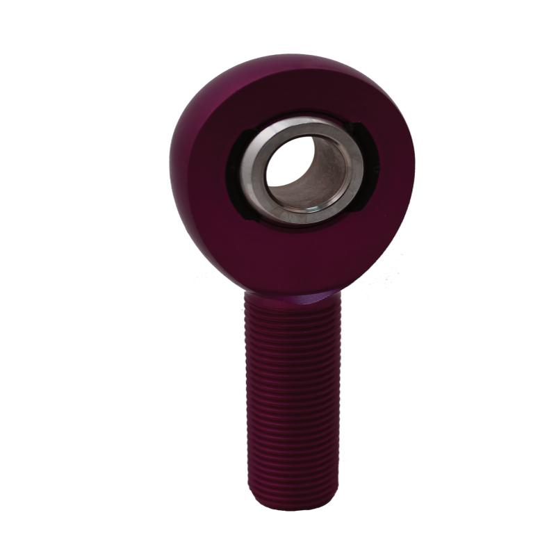 QA1 A Series Endura Rod End - Male/Right Hand - .5in Bore x 5/8-18 - Purple Aluminum