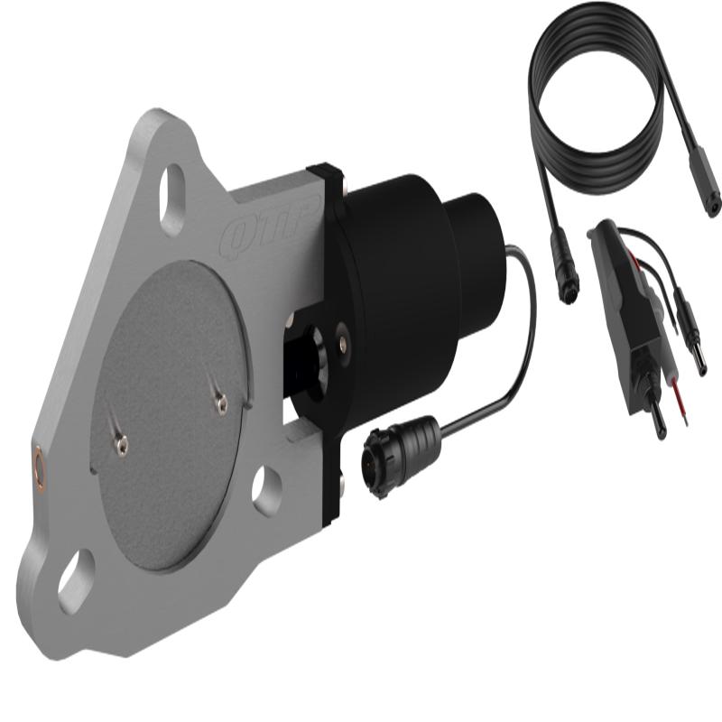 QTP 3in Bolt-On QTEC Electric Cutout Valve for Borla Exhausts - Single