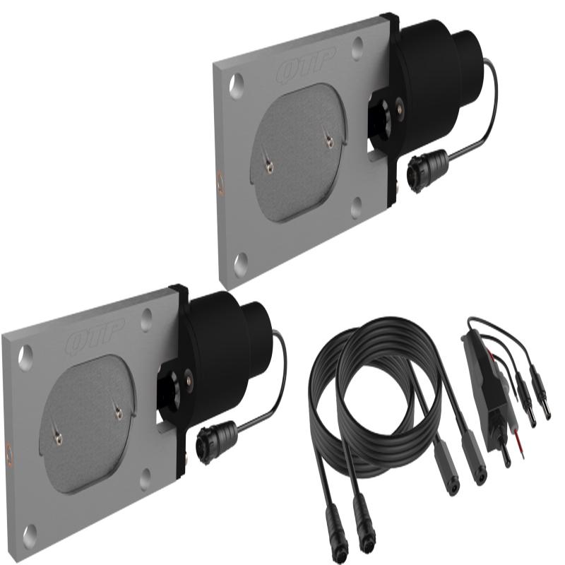QTP Bolt-On QTEC Dual Low Profile Oval Electric Cutout Valves - Pair